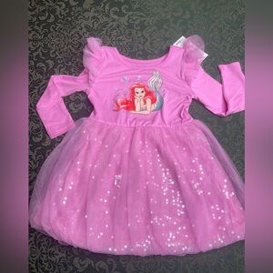 NWT 6 5 2t or 3t Disney Ariel Little mermaid twirl tutu sequins party dress
